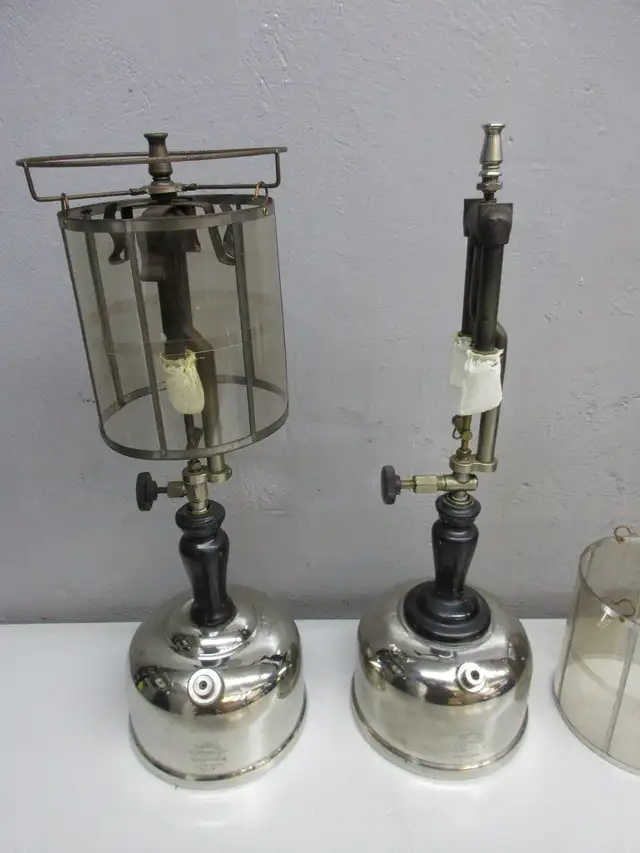 Canadian Coleman 141 & 141A Table Lamps - $250
