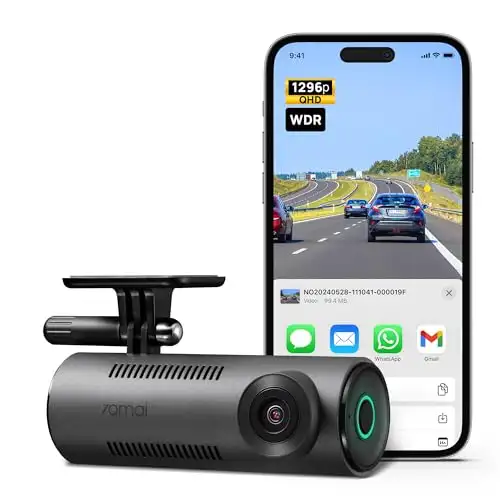 (New)70mai Smart Dash Cam Built in WiFi, 140° Wide-Angle FOV, W