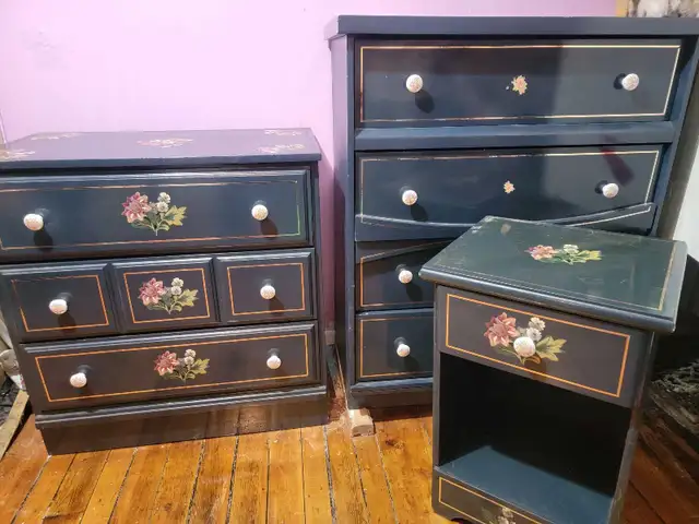 commode et table de nuit