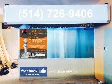 Ventilation commerciale HOTTE de cuisine, conduits, ventilateurs