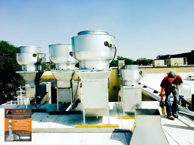 Ventilation commerciale HOTTE de cuisine, conduits, ventilateurs - Photo 2