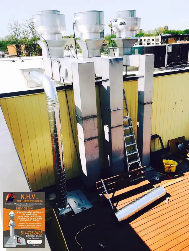 Ventilation commerciale HOTTE de cuisine, conduits, ventilateurs - Photo 4
