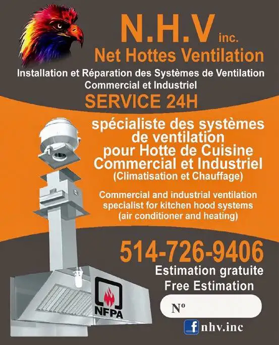 Ventilation commerciale HOTTE de cuisine, conduits, ventilateurs - Photo 8