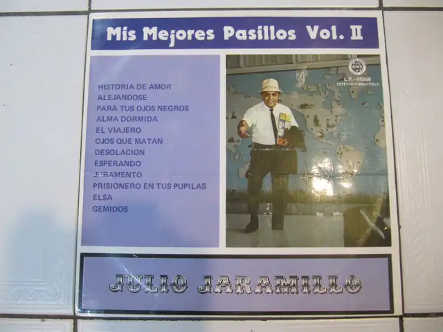 Mis Mejores Pasillios Vol II Julio Jaramillo Vinyl LP Circa 1982