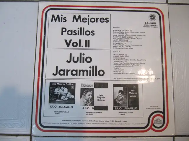 Mis Mejores Pasillios Vol II Julio Jaramillo Vinyl LP Circa 1982 - Photo 3