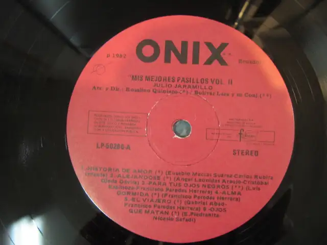 Mis Mejores Pasillios Vol II Julio Jaramillo Vinyl LP Circa 1982 - Photo 4