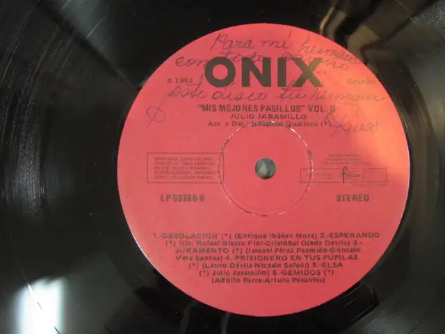 Mis Mejores Pasillios Vol II Julio Jaramillo Vinyl LP Circa 1982 - Photo 7