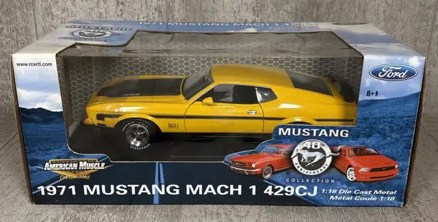 1/18 Ertl American Muscle 1971 Mustang Mach 1 429CJ 40th Anniv.