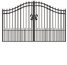 Iron Driveway Gate – 14FT with Arrow Design