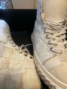 $180 Sneaker Deals, Giuseppe Zanotti, Size 13 White Leather - Photo 5