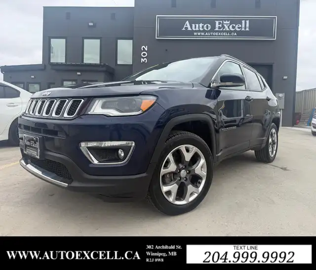 2018 JEEP COMPASS LIMITED - LEATHER SEATS - NAVIGATION - SUNROOF