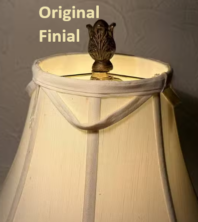 Classic ‘Crackle Glass’ / Brass 25" Table Lamp - Excellent Shape - Photo 5