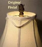 Classic ‘Crackle Glass’ / Brass 25" Table Lamp - Excellent Shape - Photo 5