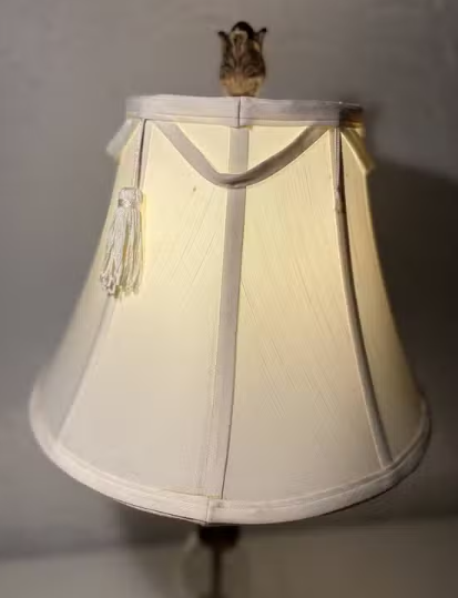 Classic ‘Crackle Glass’ / Brass 25" Table Lamp - Excellent Shape - Photo 6