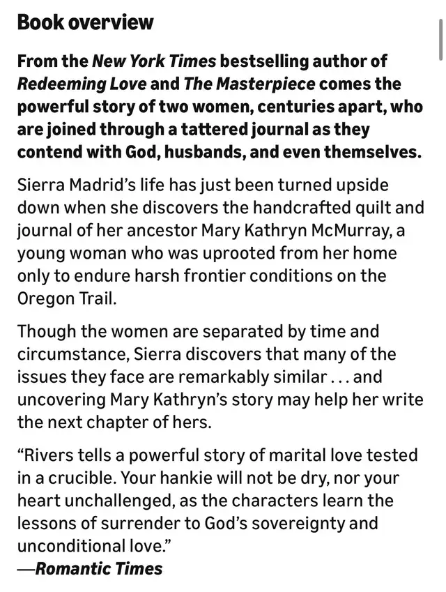 ‘The Scarlet Thread’ paperback book by Francine Rivers - Photo 3