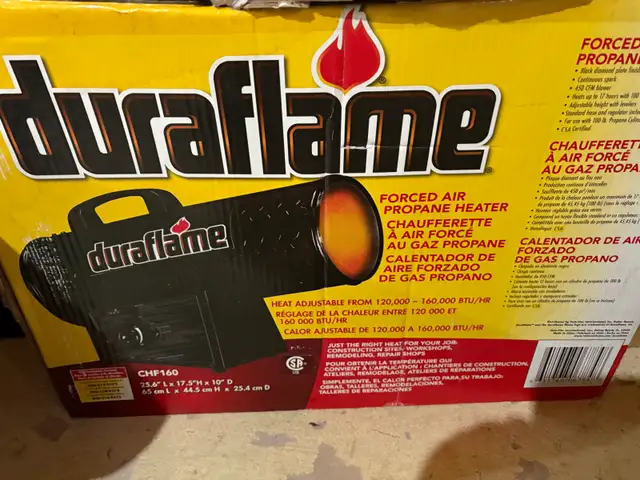 Duraflame propane heater