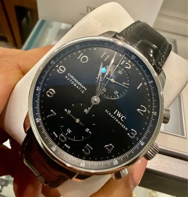 IWC Portuguese Chronograph Stainless Steel Watch IW371447 - Photo 3