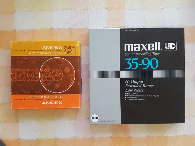 10" used studio grade plastic reels with ¼" tape for sale - Photo 6