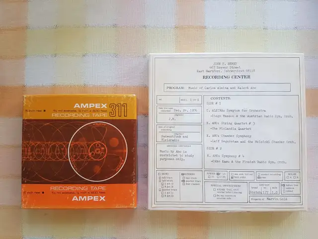 10" used studio grade plastic reels with ¼" tape for sale - Photo 8