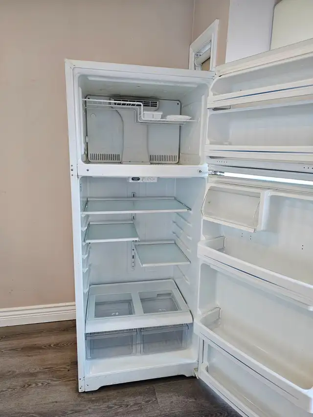 White GE Fridge - 2 door - Photo 2
