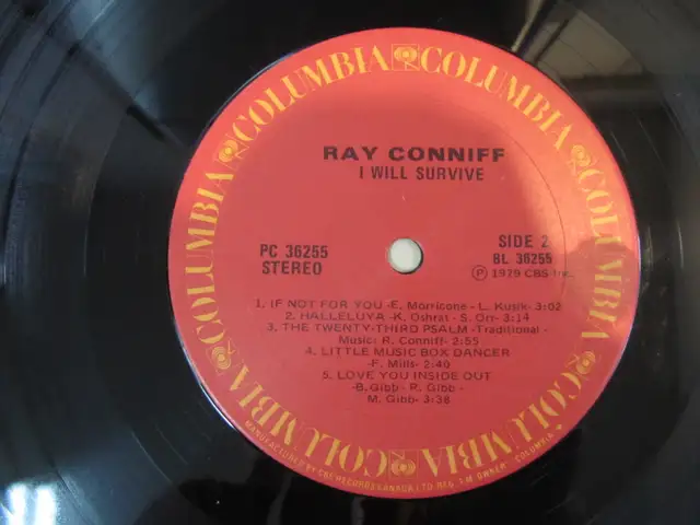 Ray Conniff I Will Survive Vinyl LP Catalogue# PC36255  Cir1979 - Photo 8