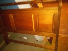 solid pine wood queen size bed frame best offer