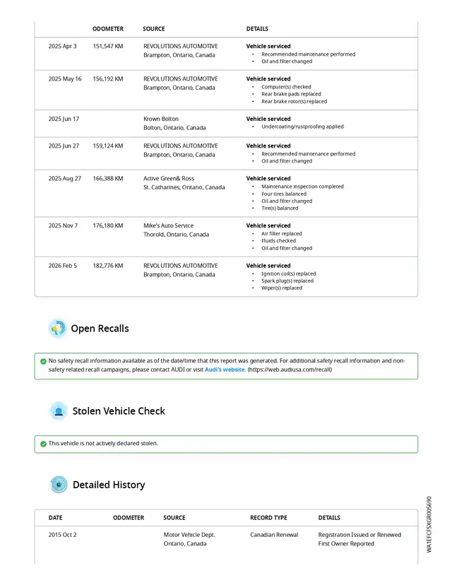 2016 Audi Q3 TFSI Komfort, AWD, 2.0L 4cyl, 43 Service records! - Photo 6