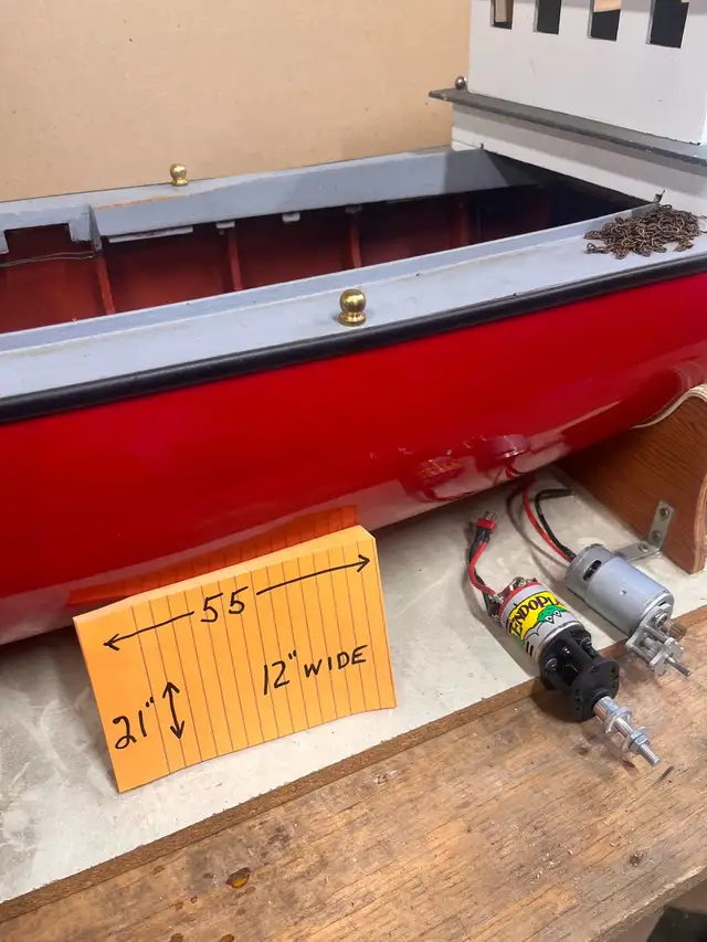 Huge remote controlled 1950s utility river tugboat - Photo 6