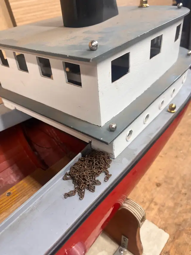 Huge remote controlled 1950s utility river tugboat - Photo 7