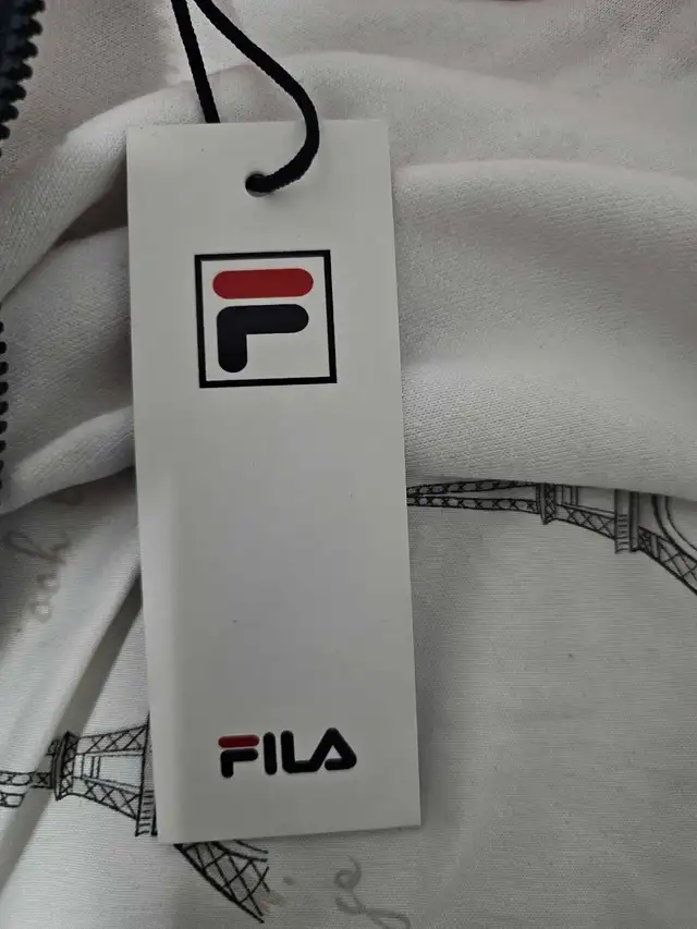 FILA Lazaro Zip Hoodie – Red/White/Navy – Size S – Brand New - Photo 6