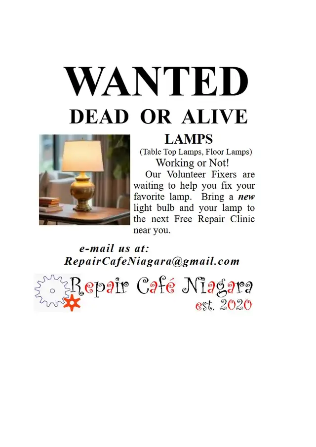 REPAIR CAFE NIAGARA, Come to our Free Repair Clinic, Sat 10am - Photo 3