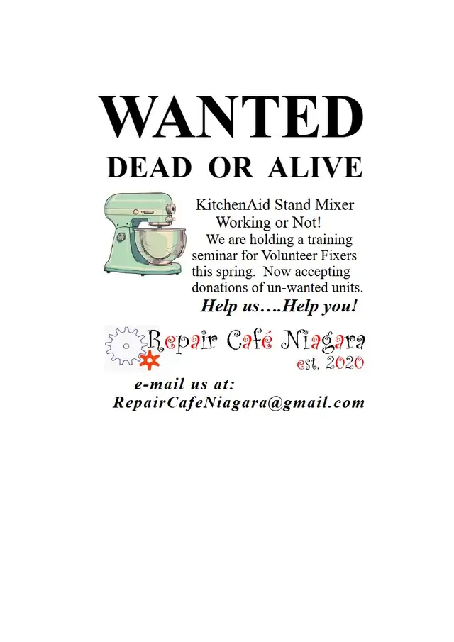 REPAIR CAFE NIAGARA, Come to our Free Repair Clinic, Sat 10am - Photo 4