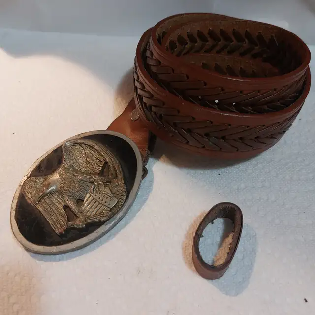 Pewter Eagle Belt Buckle - Photo 2