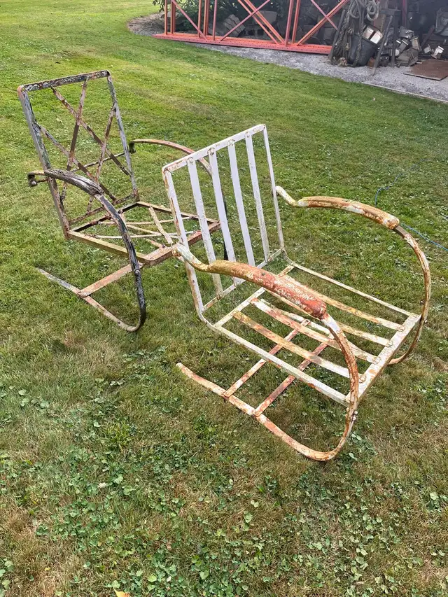 Two rare mid century Bunting spring chairs - Photo 2