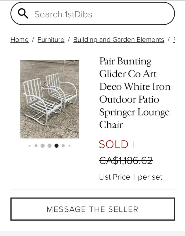 Two rare mid century Bunting spring chairs - Photo 3