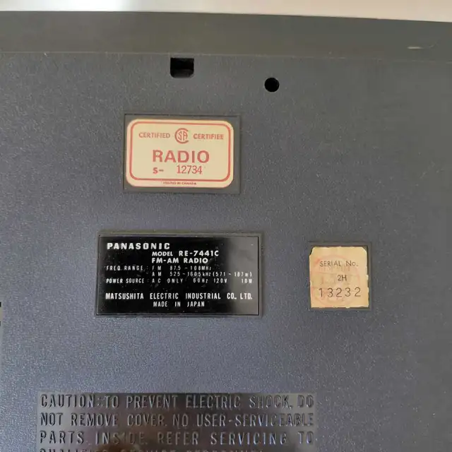 Radio vintage Panasonic AM FM - Photo 8