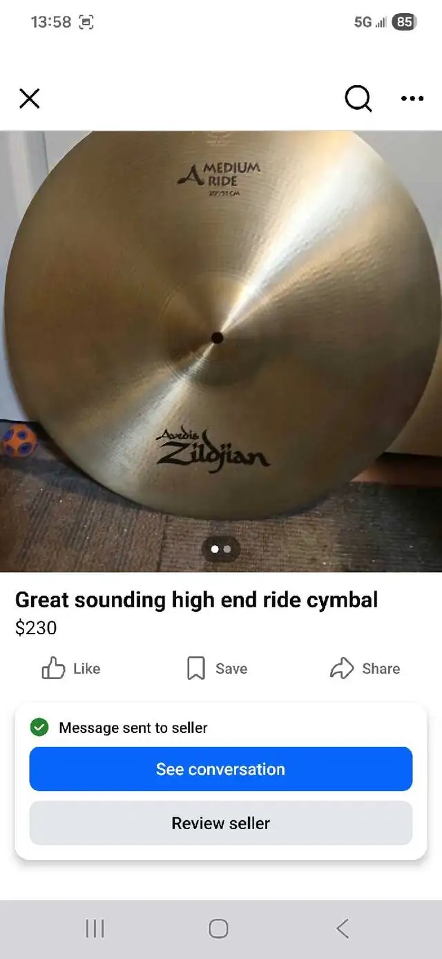 CYMBALS  RIDE/ HIGHHATS./ CRASH - Photo 2