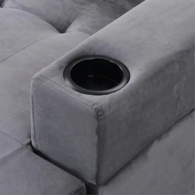 Brand New 4-Seater L-Shaped Sectional Sofa with Storage $720 - Photo 5