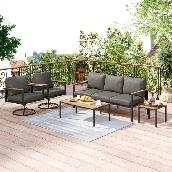 Brand New 5Pcs Patio Furniture Set Swivel Roker Chairs $999