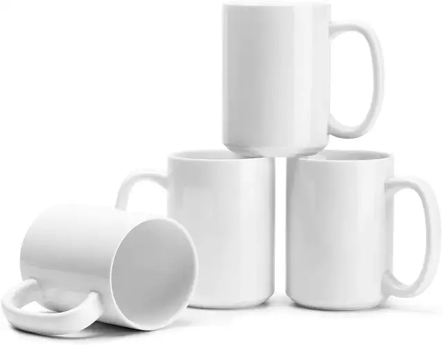 36pc 15oz White Blank Sublimation Ceramic Mugs Heat Press 001435 - Photo 4