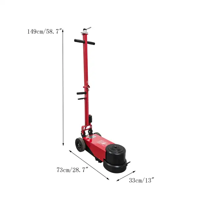 120T Pneumatic Hydraulic Floor Jack Double Foldable rod 032651 - Photo 10