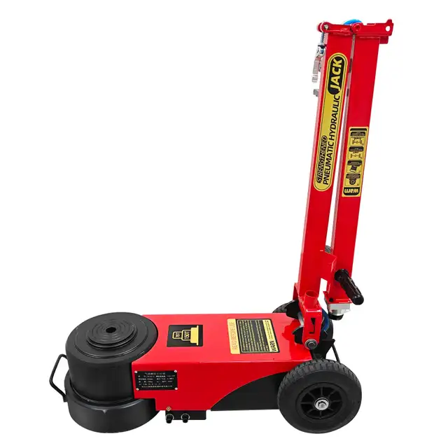 150T Hydraulic Floor Jack Double Folding Air-Operated 032652 - Photo 8