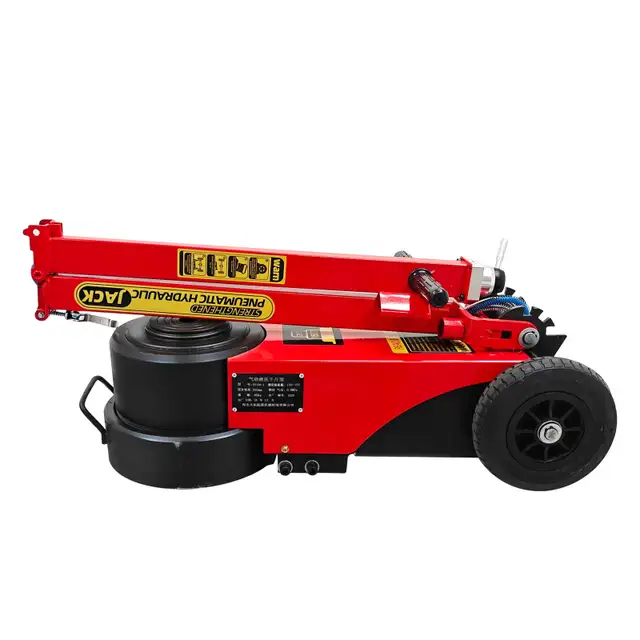 150T Hydraulic Floor Jack Double Folding Air-Operated 032652 - Photo 9