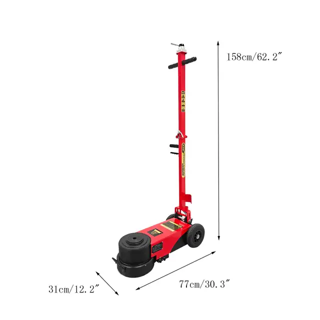 150T Hydraulic Floor Jack Double Folding Air-Operated 032652 - Photo 10