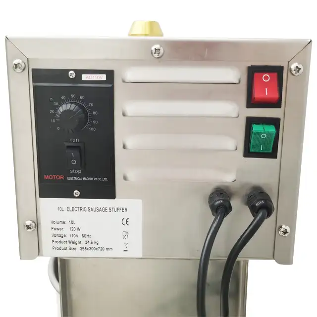 10L Electric Sausage Stuffer Meat Filler Adjustable Speed 153287 - Photo 7