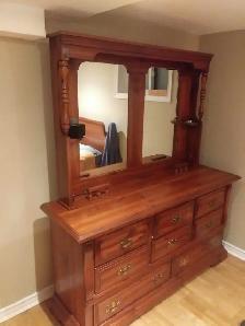 dresser with mirror