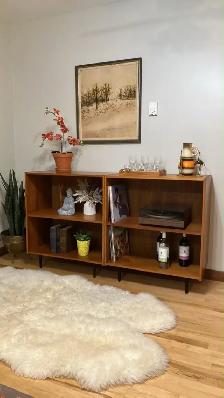 Mid century. TEAK TECK. Buffet, bibliothèque, bar / Fauteuil
