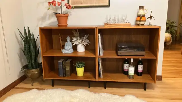 Mid century. TEAK TECK. Buffet, bibliothèque, bar / Fauteuil - Photo 3