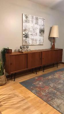 Mid century. TEAK TECK. Modulaire. Crédence, buffet, bar, vaisse - Photo 2
