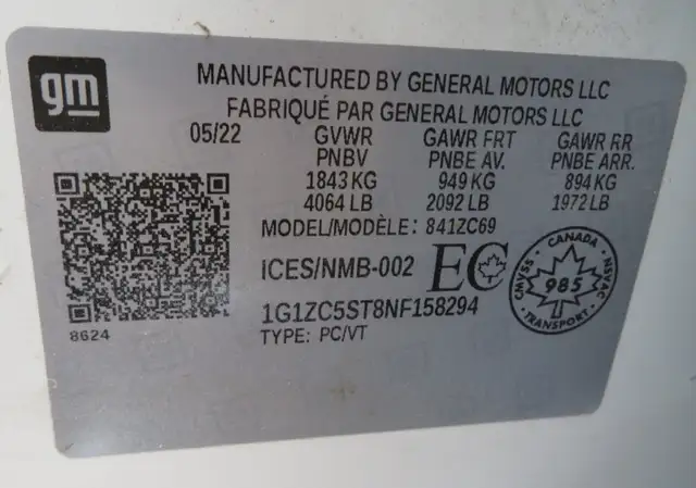 2022 Chevrolet Malibu 4dr Sdn LS w/1FL - Photo 23